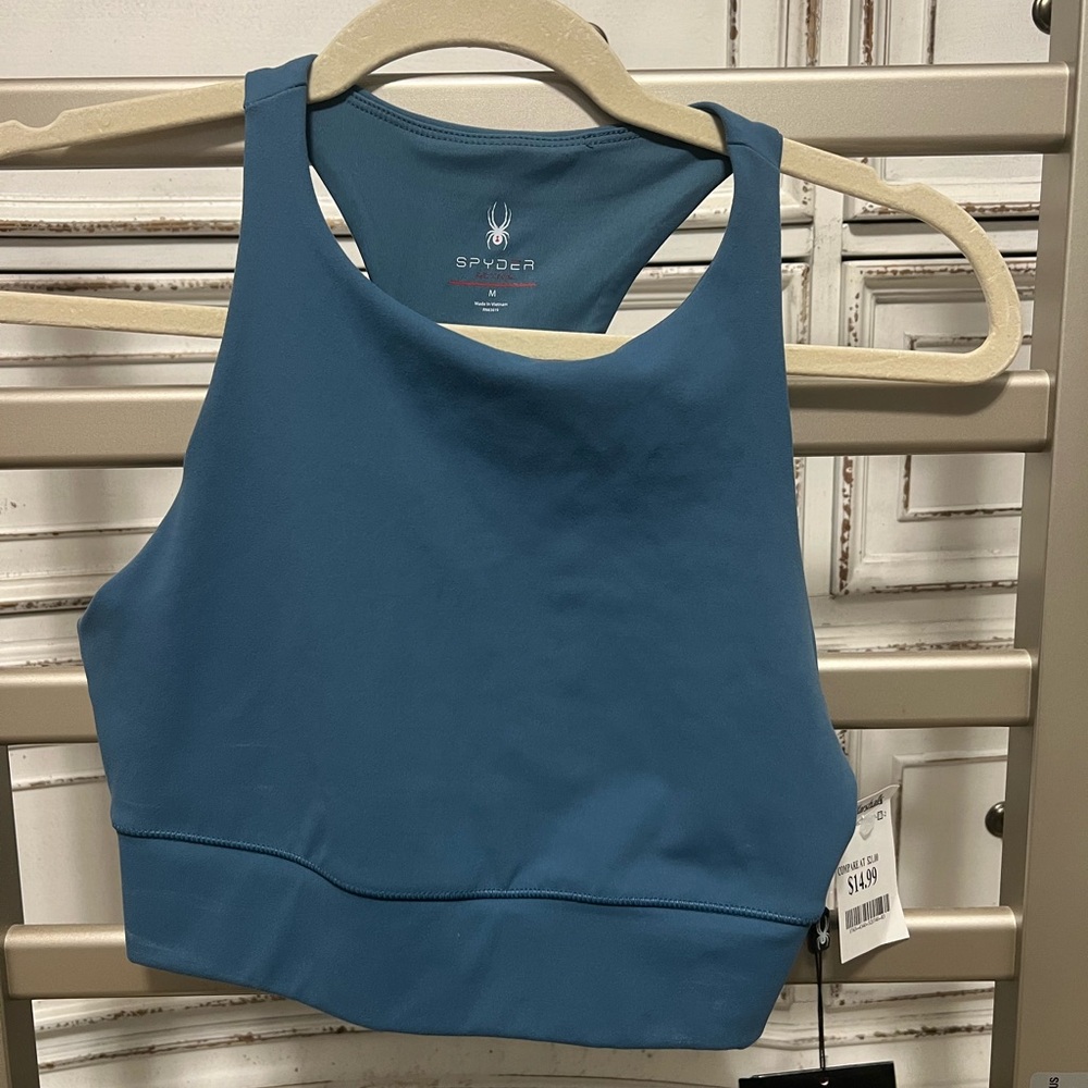 Spyder Women's Blue Sports Bra/ Tank Top